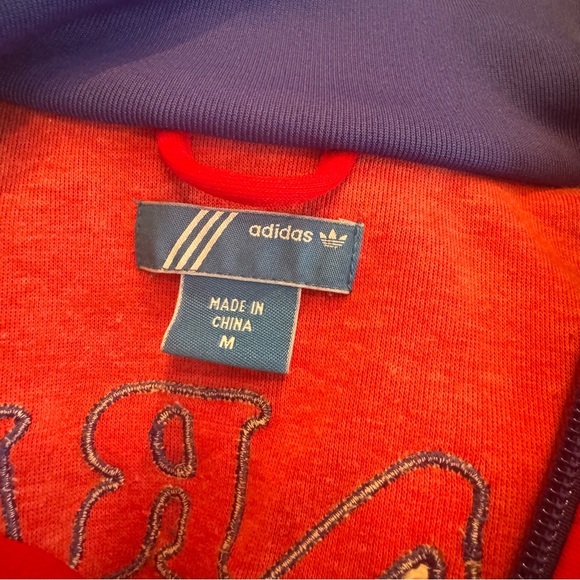 Adidas Retro Vintage '06 Paris Red Track Jacket Size Medium - Picture 4 of 10